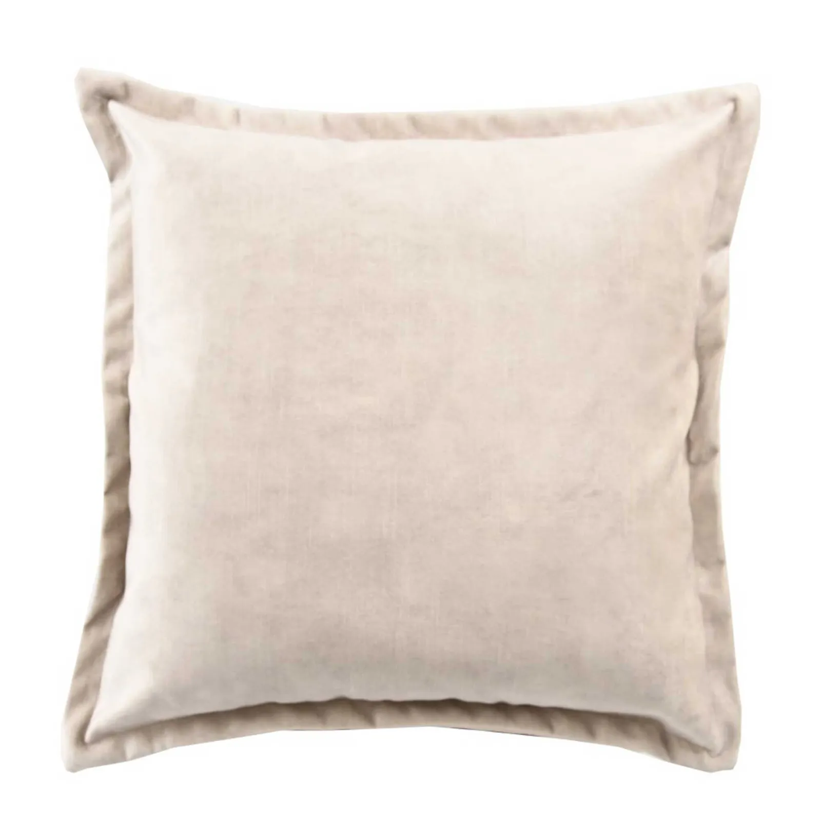 Beige Edged Cushion, Square, Neutral Polyester | Barker & Stonehouse
