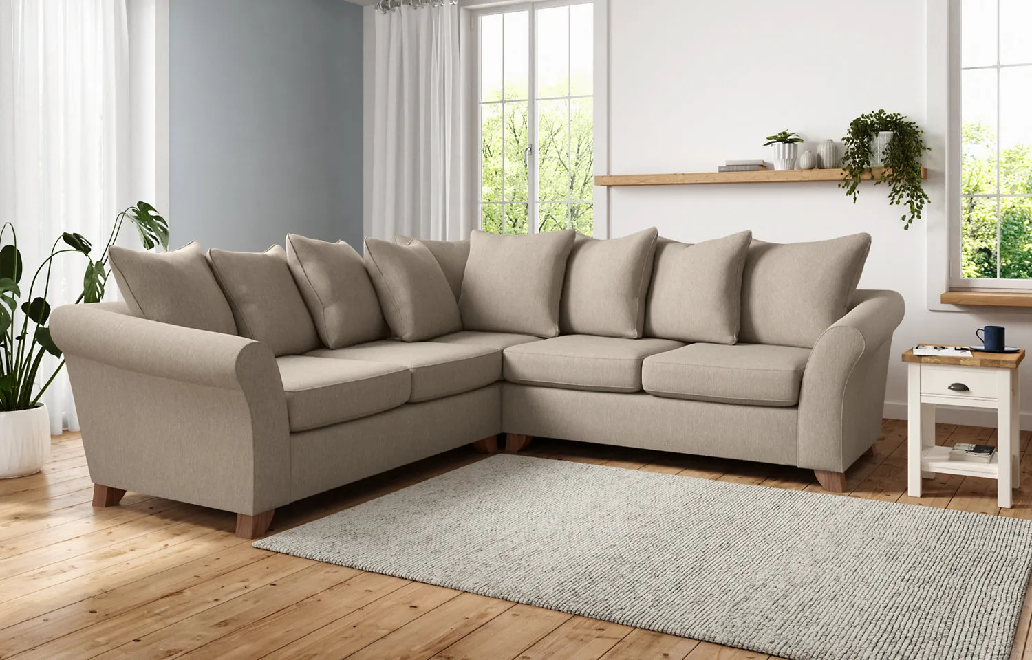 M&S Abbey Scatterback Large Corner Sofa