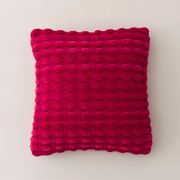 Velvet Looped Square Cushion 3