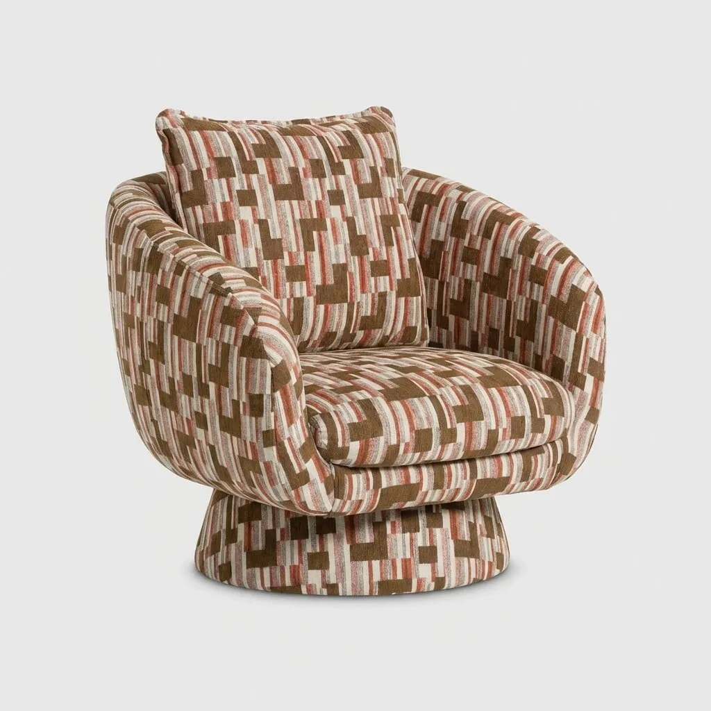 Francois Turning Loungechair Fabric | Barker & Stonehouse