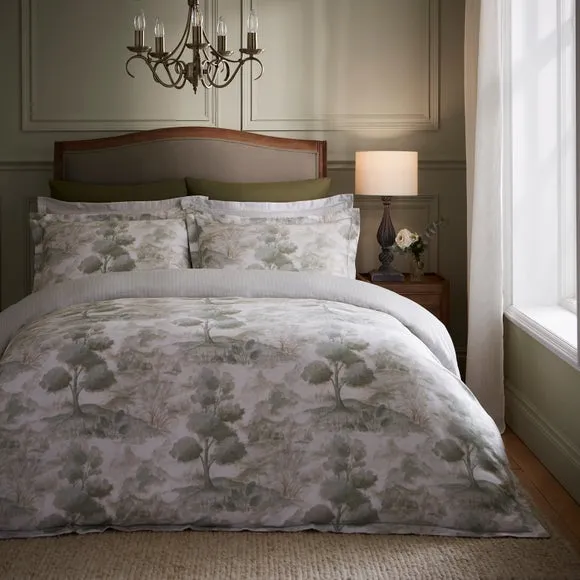 Dorma Glenmore 100% Cotton Sateen Duvet Cover & Pillowcase Set 1