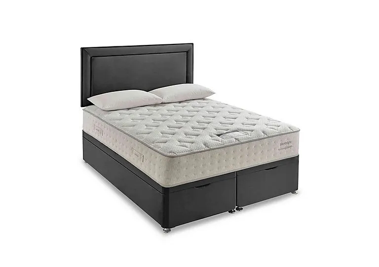 Revitalise Ortho 1400 Ottoman Divan Set - Super King - Smooth Velvet Charcoal
