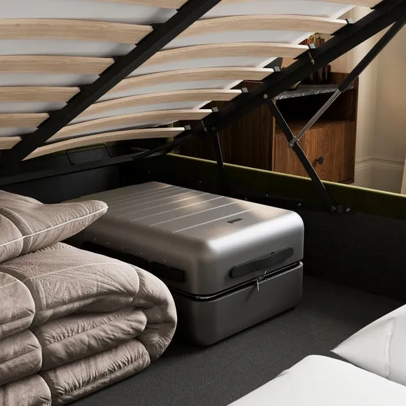 Alara Velvet Ottoman Bed 4