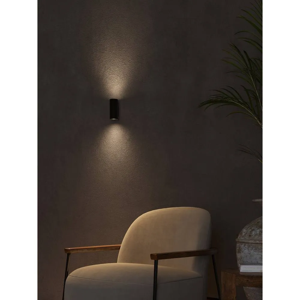 Netlighting Duplo Up & Down Wall Lamp Black GU10 16W 2