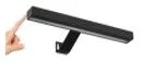 ValueLights Ryle Rechargeable Easy Fit Wall Touch Single Light Fitting in Black 2
