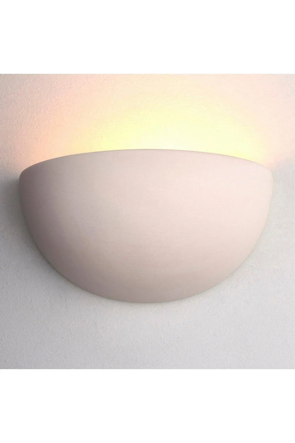 Netlighting Pride 1 Light Indoor Wall Uplighter Unglazed Ceramic E27 in White 4