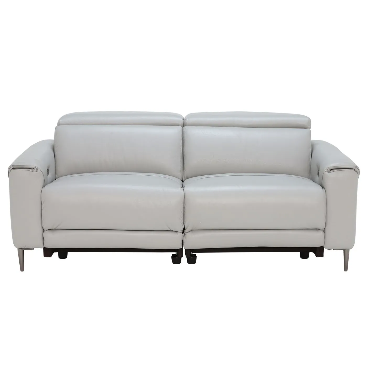 3 Seater Electric Recliner With Electric Headrest - Orlando Quiet Grey - W194 x D110 x H80cm - Barker and Stonehouse