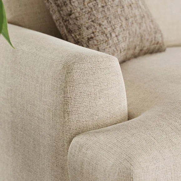 Lawson Chunky Tonal Weave Corner Chaise Sofa 5
