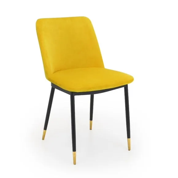 Delaunay Set of 2 Dining Chairs, Velvet 4