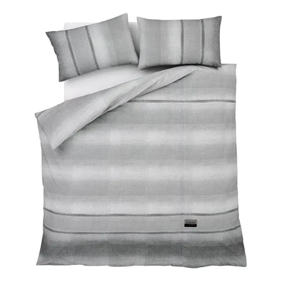 Catherine Lansfield Denim Grey Duvet Cover and Pillowcase Set 4