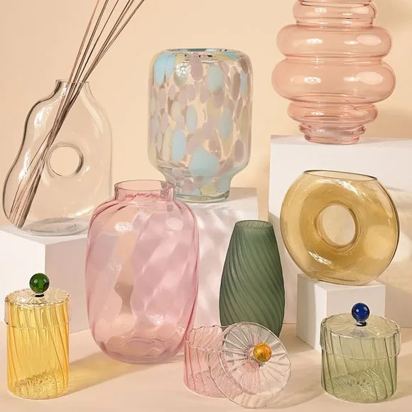 Hestia Handmade Coloured Glass Trinket Box 4
