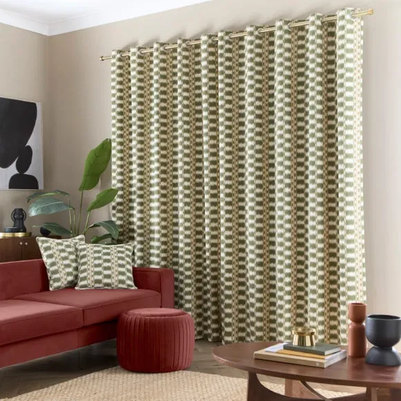 Avis Stripe Eyelet Curtains 4