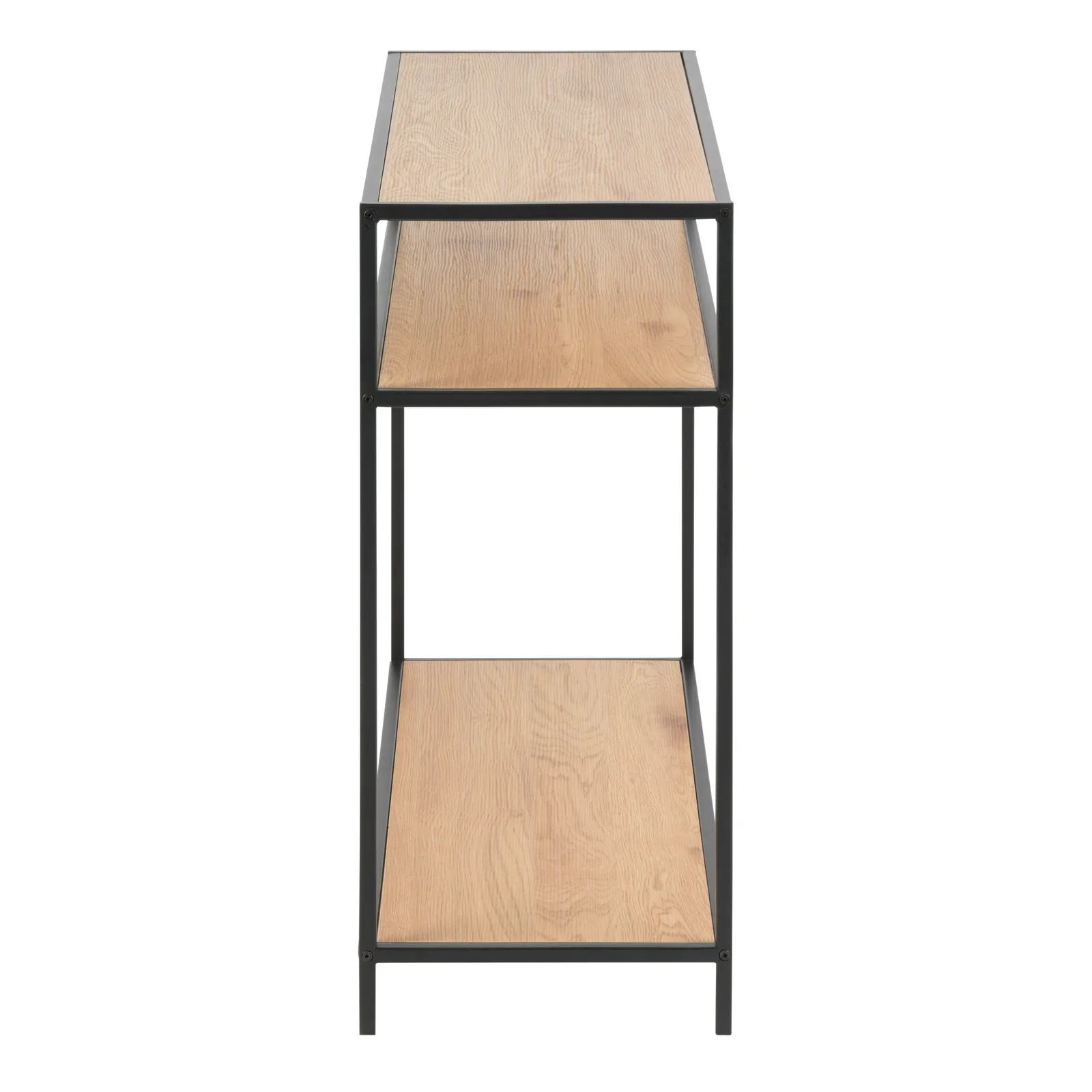 Furniture To Go Seaford Console Table, 2 Shelves in Black & Oak 3