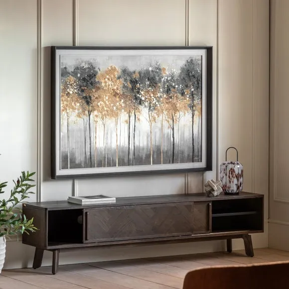 Hanley Parquet Wide TV Unit for TVs up to 75"