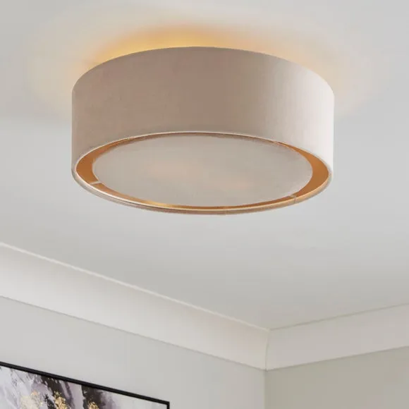 Nesa 2 Light Shallow Flush Ceiling Light 1