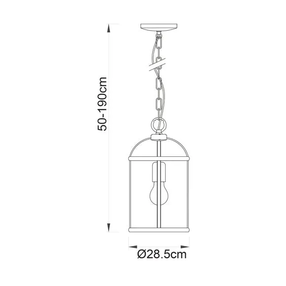 Vogue Lambeth Glass Pendant Light 6