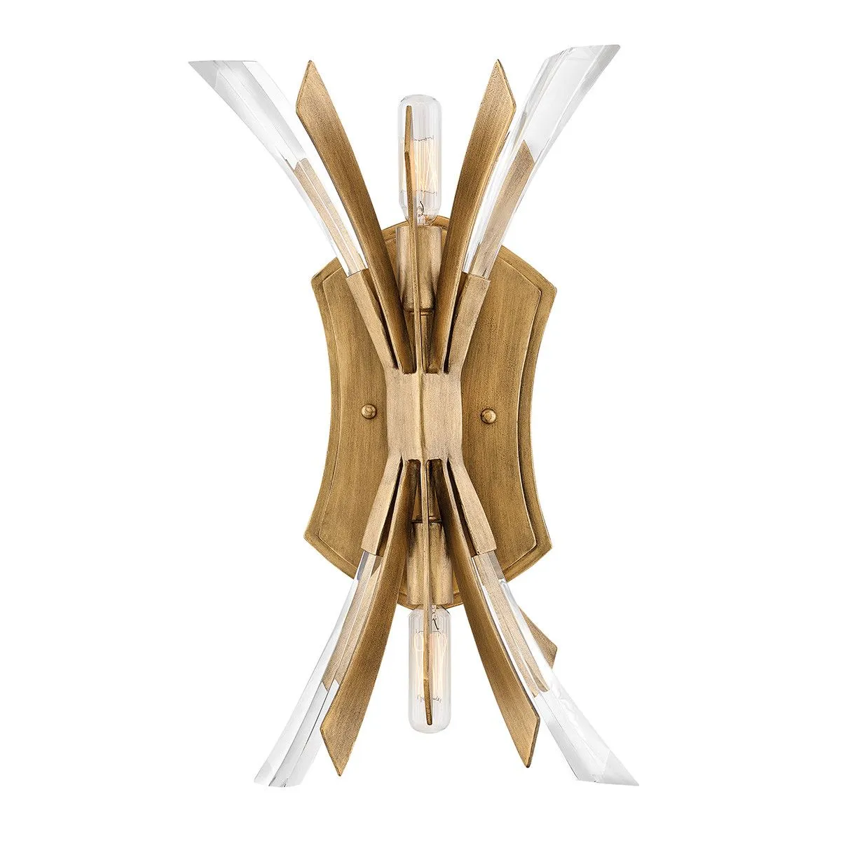 Netlighting Hinkley Fredrick Ramond Vida 2 Light Wall Light Burnished Gold