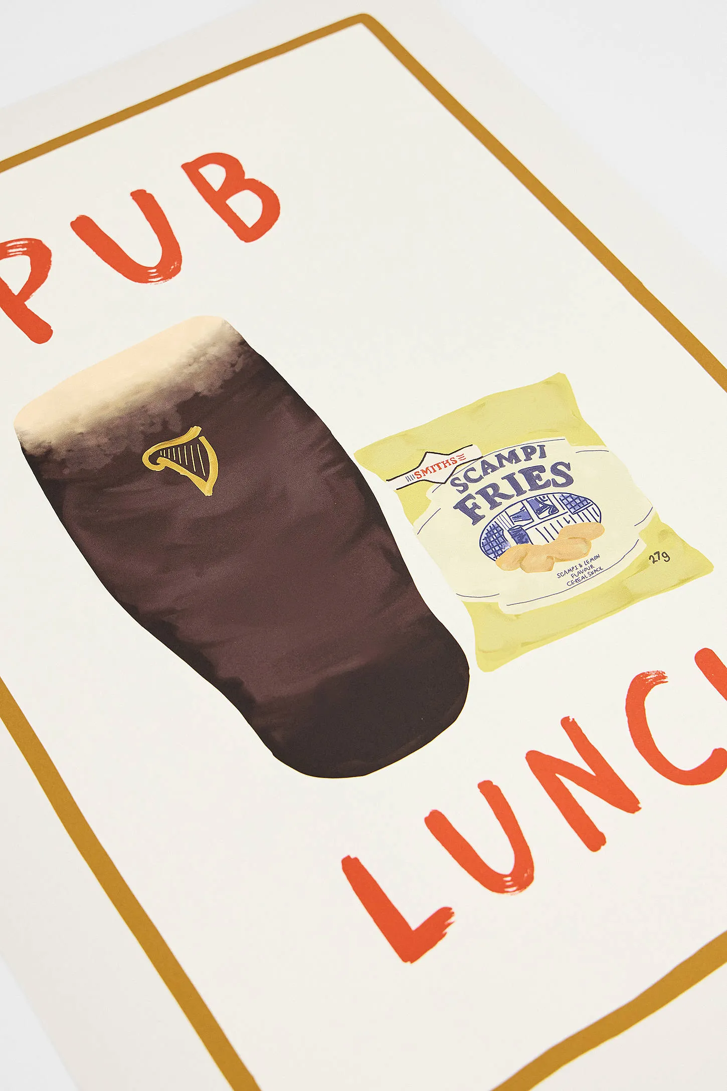 Pub Lunch 30x40cm Wall Art Print A3 2