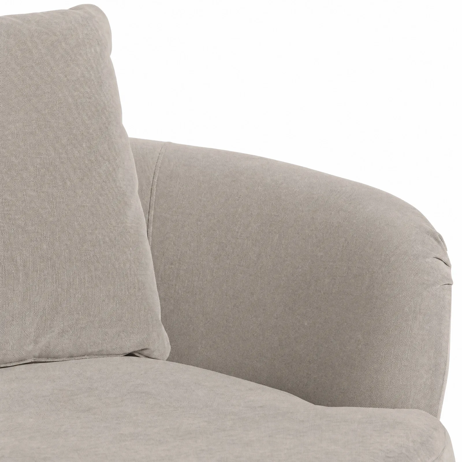 Floyd Cuddler Swivel Armchair With Foam, Grey | Barker & Stonehouse 4