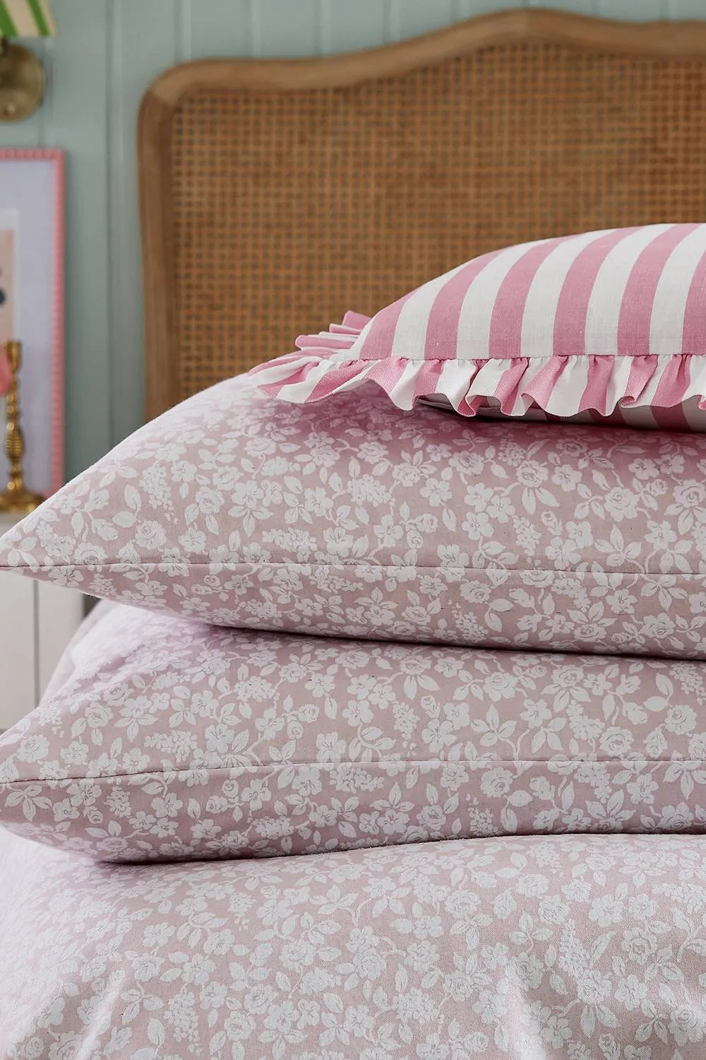 Helena Springfield 'Rosebud' Brushed Cotton Duvet Cover Set in Pink 5