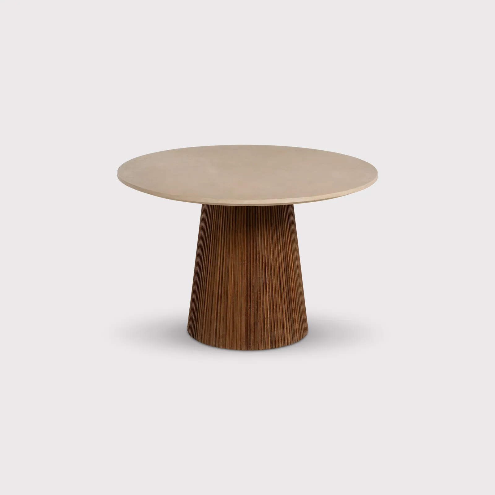 Jett Round Dining Table 120X120X78Cm, Round, Neutral Wood | Barker & Stonehouse