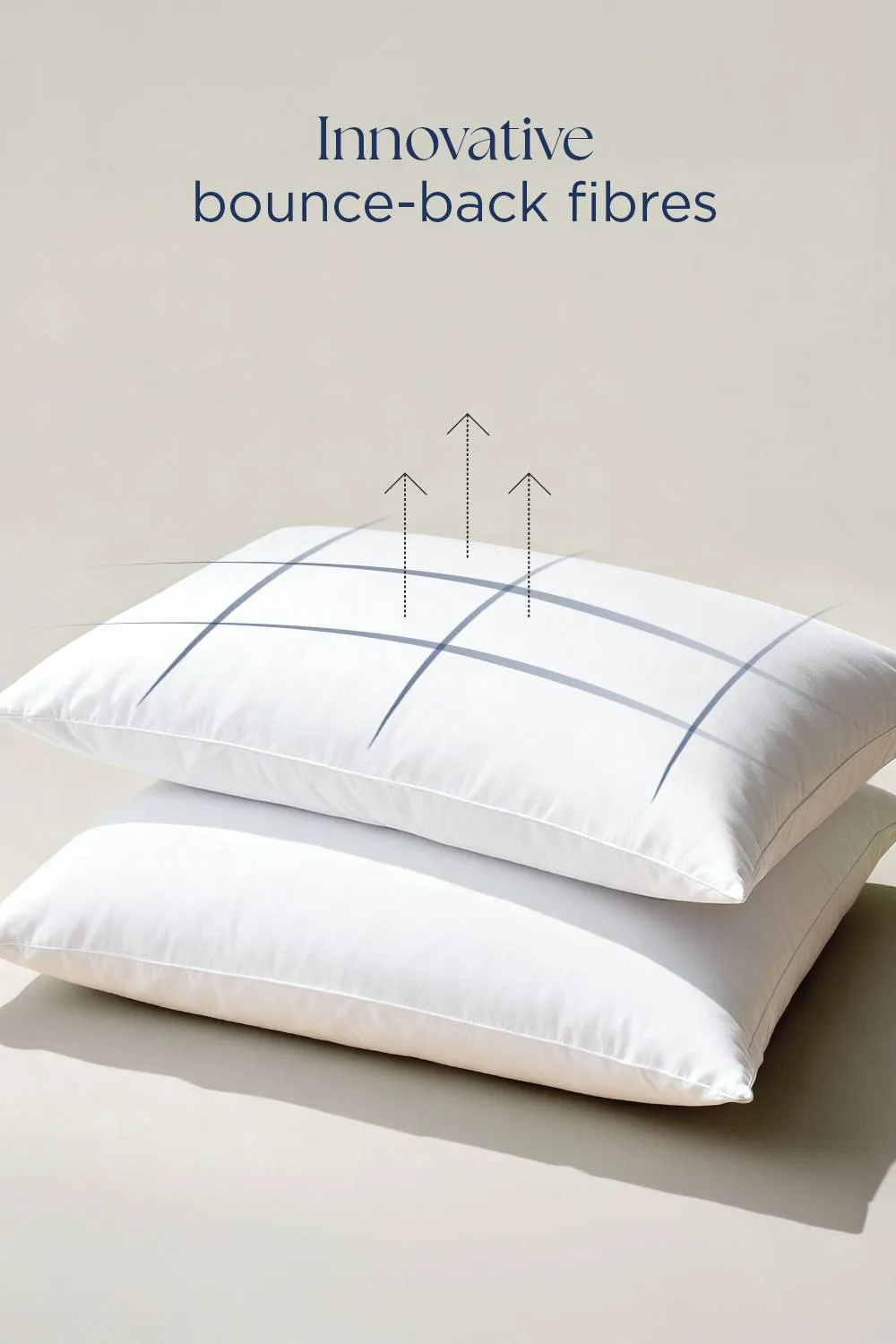 CHRISTY 'Cloud Loft' Luxurious Micro Loft Medium Firm Square Pillow in White 6