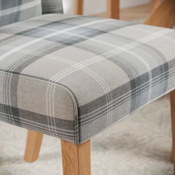 Oswald Set of 2 Dining Chairs, Country Check 4