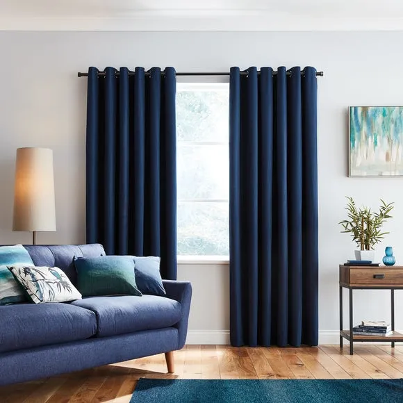 Solar Blackout Eyelet Curtains 2
