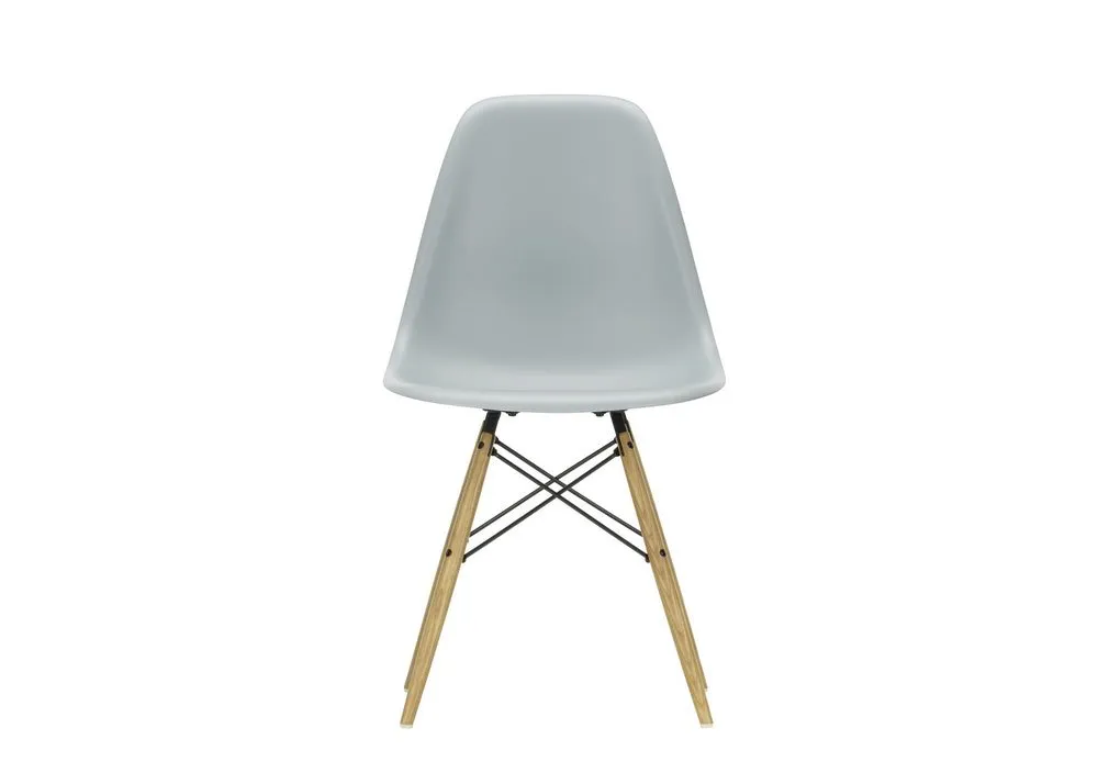 Vitra Eames DSW Side Chair New Height Light Grey Ash Honey Base 1