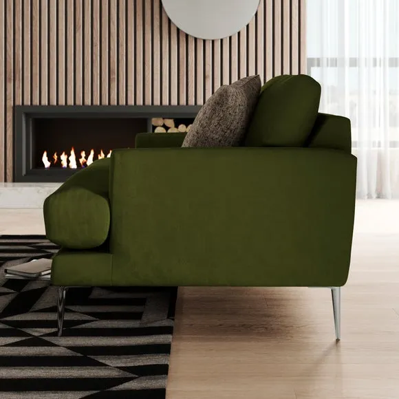 Lawson Matte Plush Velvet Snuggle Chair 2