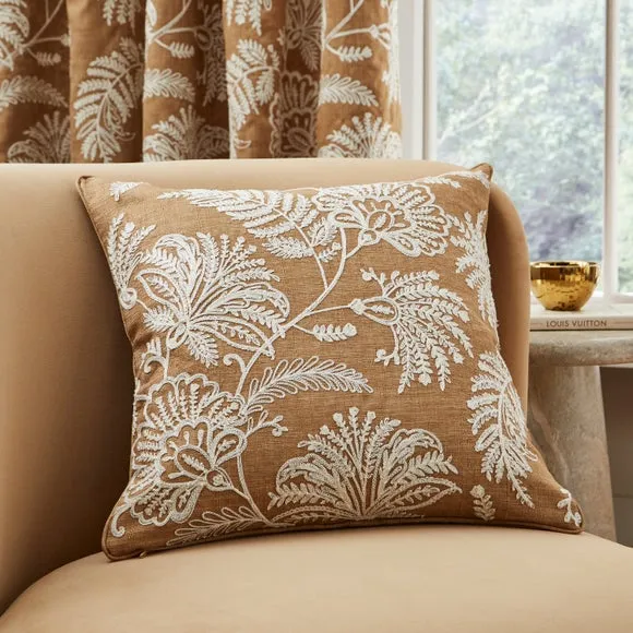Dakota Embroidered Square Cushion