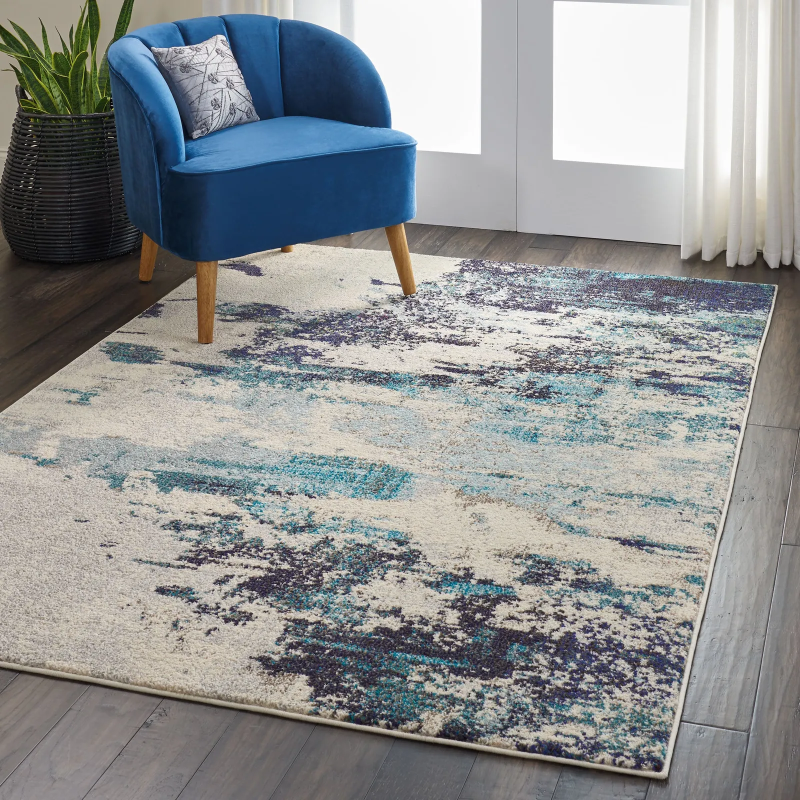 Teal Celestial Rug 1