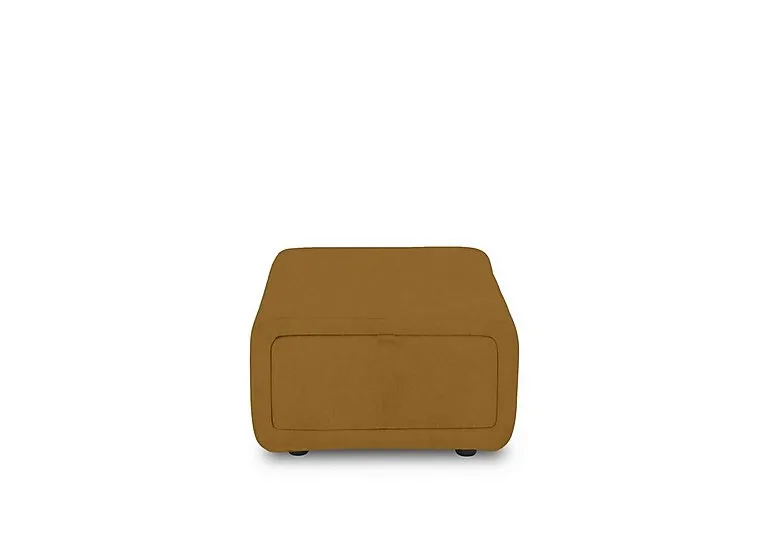 Elphaba Fabric Storage Footstool - Opulence Saffron