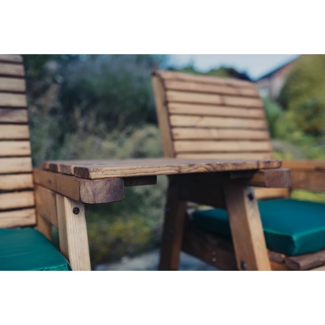 Churnet Valley Garden Furniture Ltd Valley Straight Tray - Timber - L43.5 x W46 x H4 cm - Fully Assembled in Brown 4