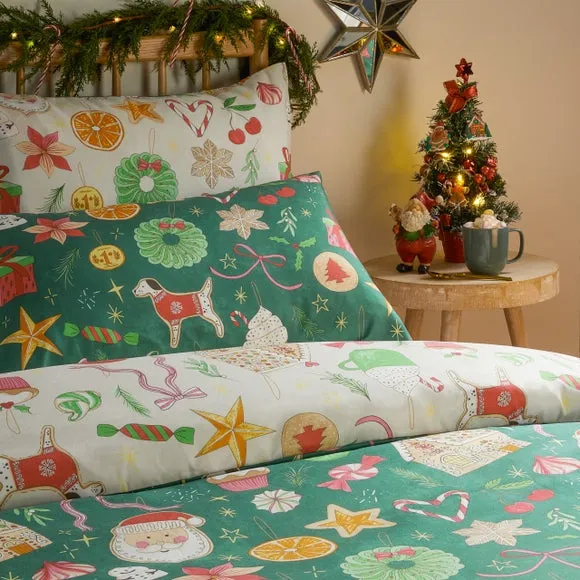 Duvet Day Festive Treat Duvet Cover and Pillowcase Set 2