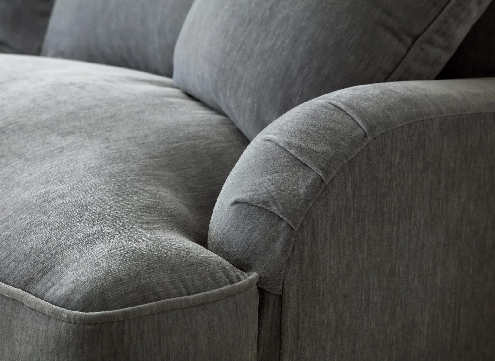 The Great Sofa Company Orla 3 Seater Sofa Manhattan Navy in Charcoal 4