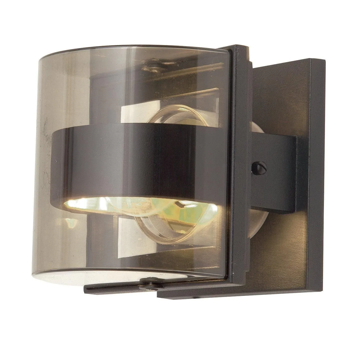 Netlighting Frida 1 Light Indoor Small Wall Light Graphite IP54 E27 in Grey