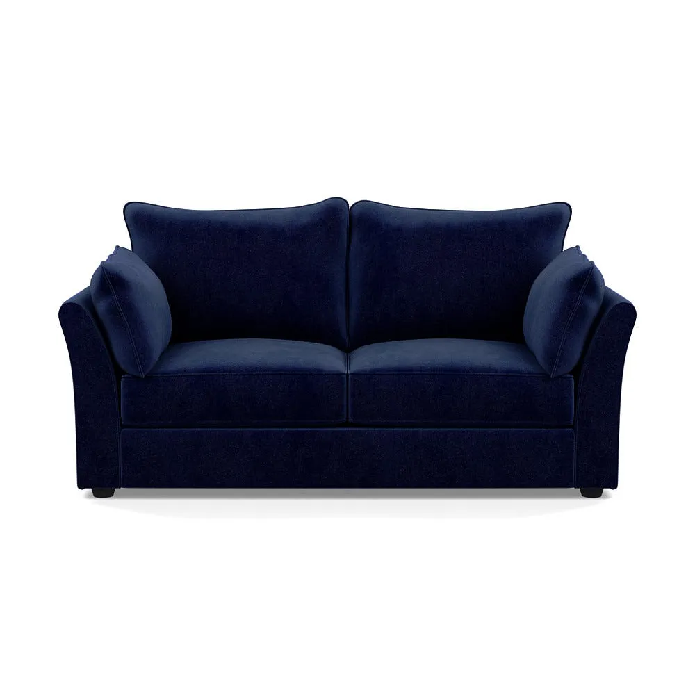 Heal's Tailor 3 Seater Sofa Smart Luxe Velvet Midnight Black Feet 1