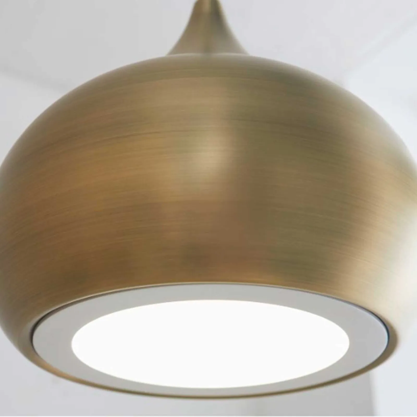 Brass Teardrop Pendant Light, Gold Metal | Barker & Stonehouse 2