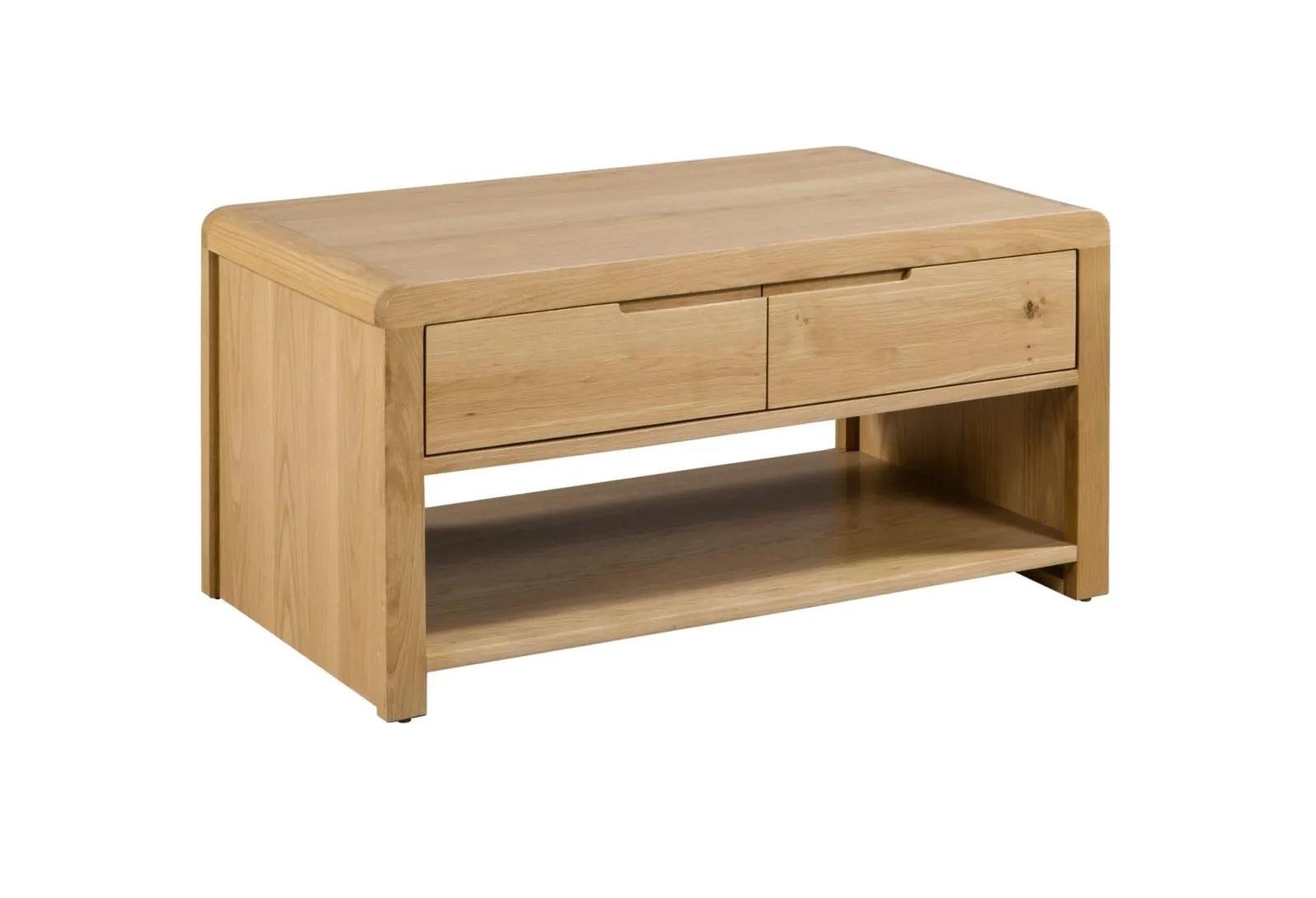 netfurniture Parabola Oak Coffee Table in Light Oak