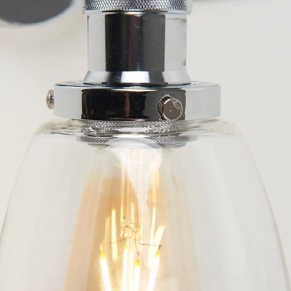 ValueLights Ezrah Pair of Silver Indoor Wall Lantern 3