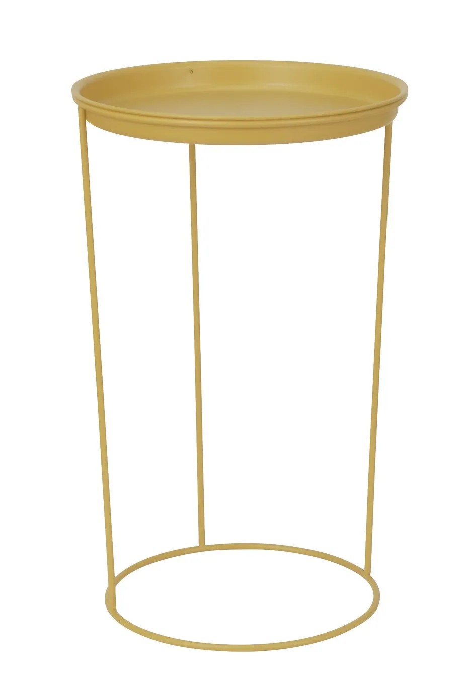 Habitat Finley C Shaped Side Table - Yellow