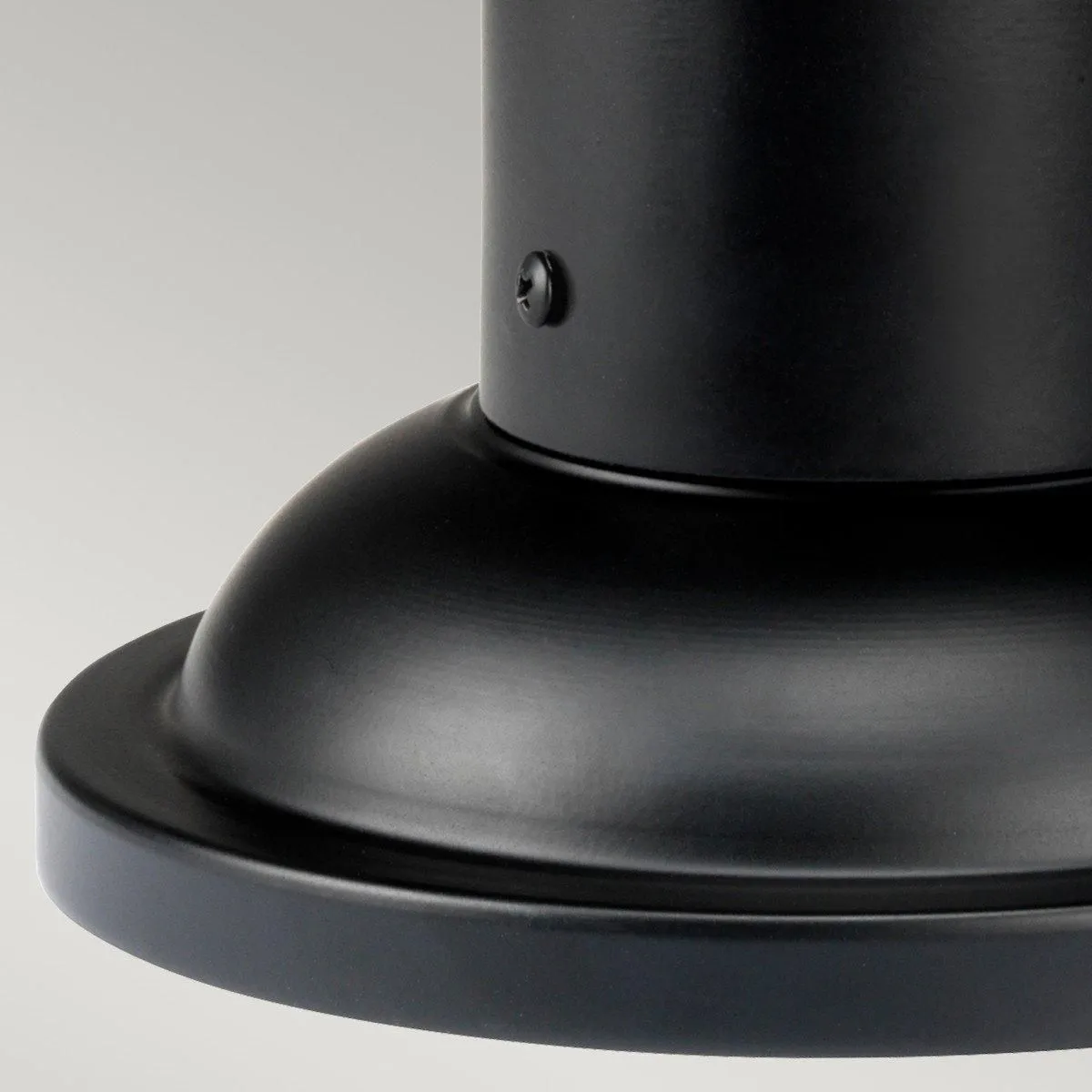 Netlighting Bedford 1 Light Medium Pedestal Lantern Mystic Black Finish E27 3