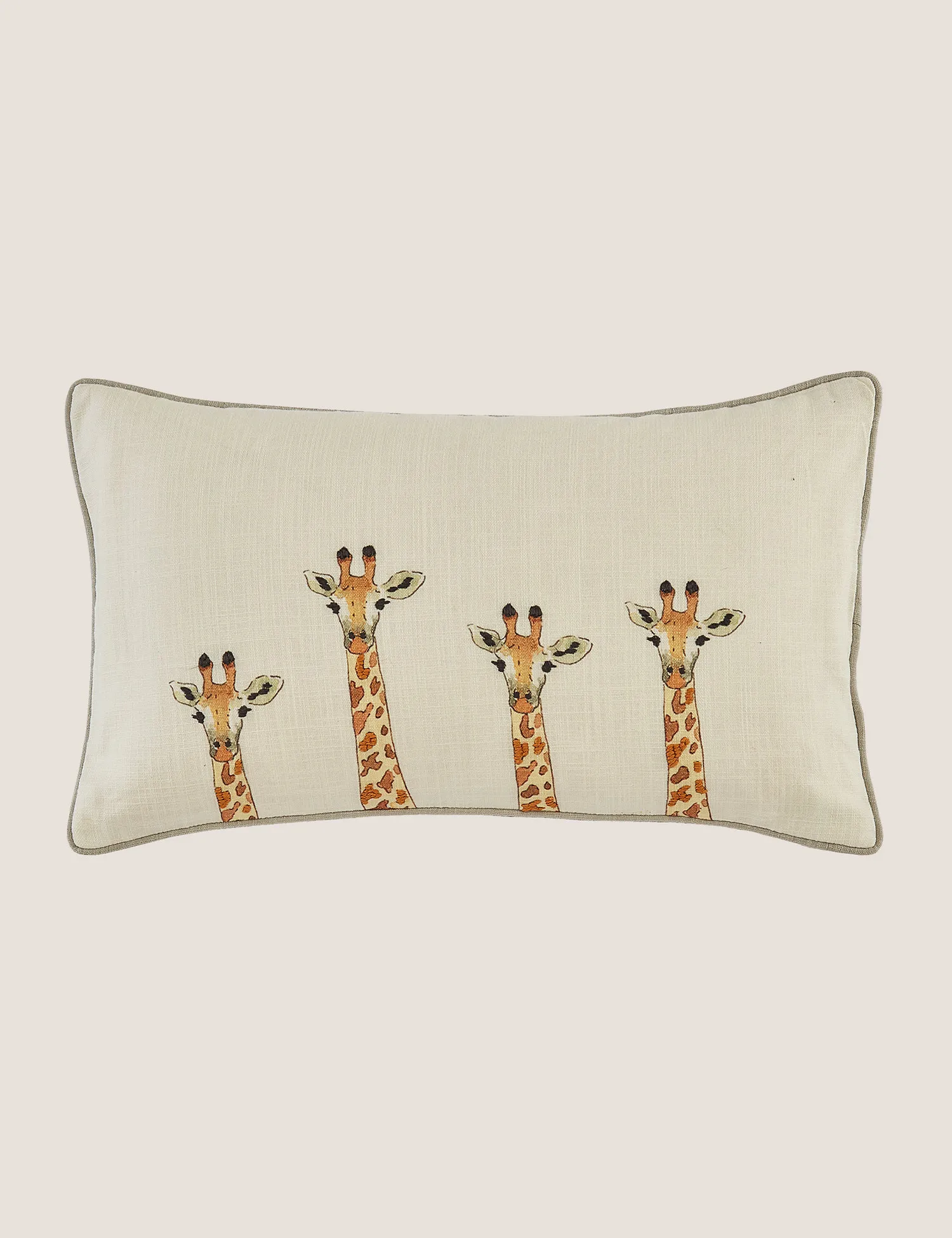M&S Sophie Allport Pure Cotton ZSL Giraffe Cushion