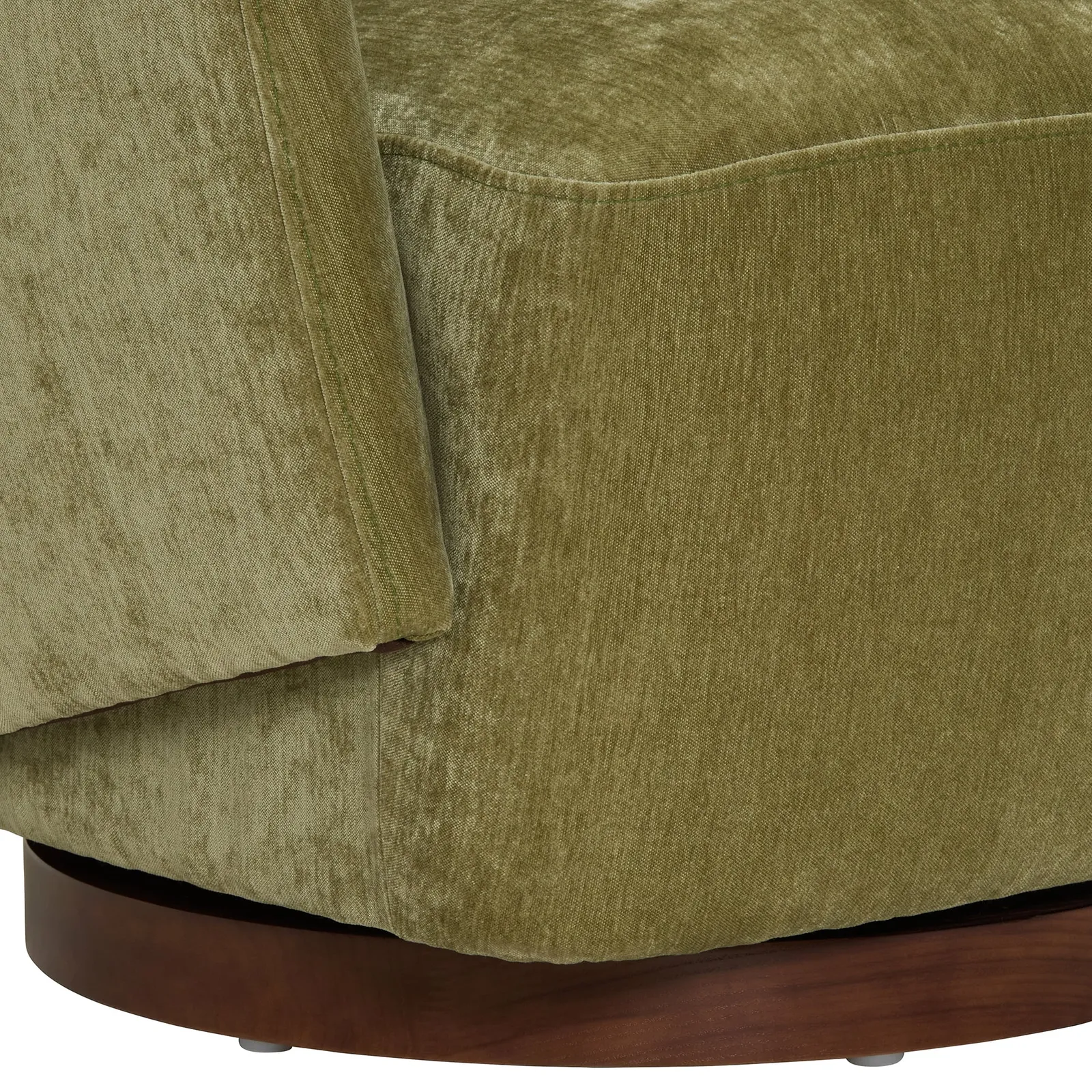 Pellaro Swivel Armchair, Green Fabric | Barker & Stonehouse 5
