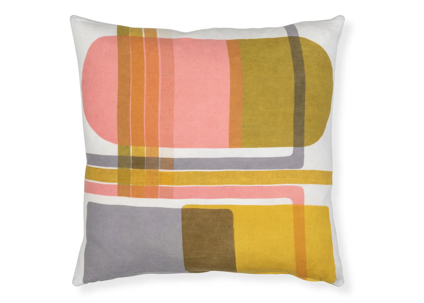 Heal's Ceres Natural Dye Cushion Circuit Pattern 45 x 45cm