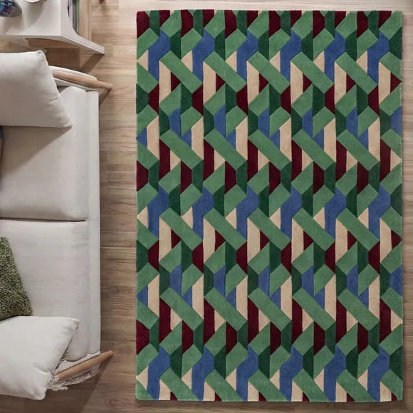 Connect Geometric Wool Rug 6