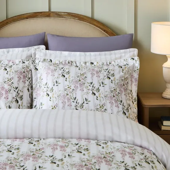 Dorma Hampton Stripe 100% Cotton Sateen Duvet Cover & Pillowcase Set 4