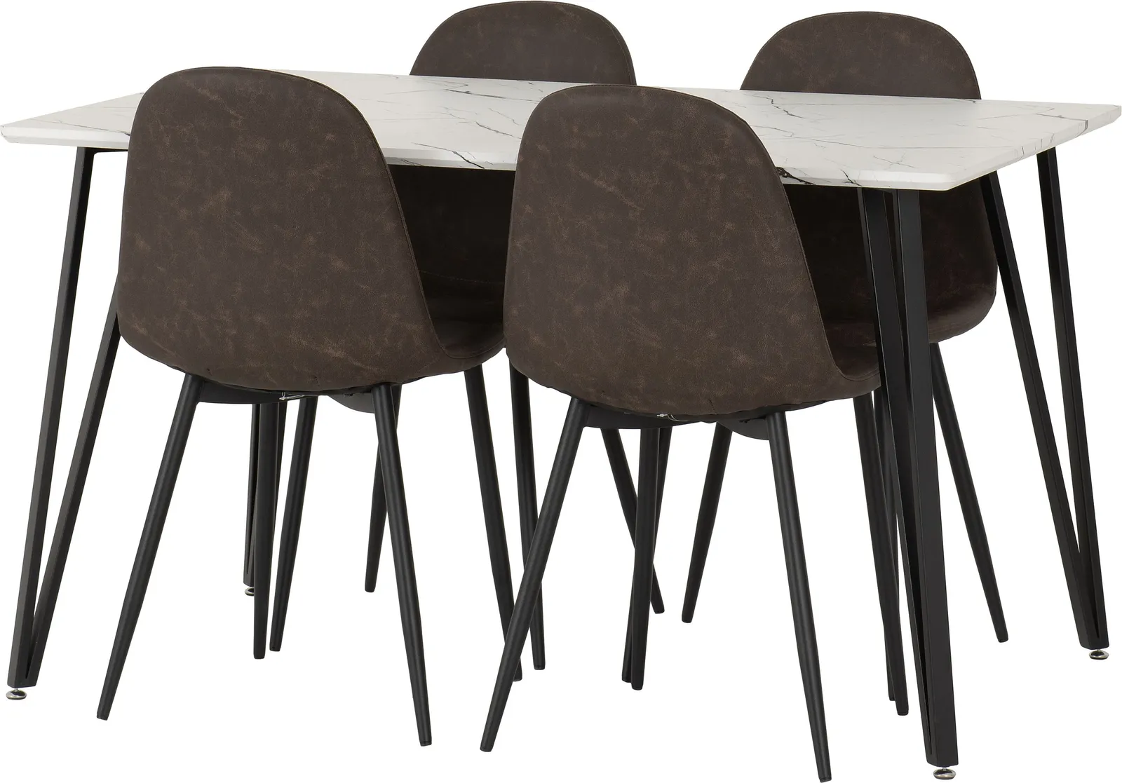 Seconique Marlow & Athens Dining Set in Brown 2