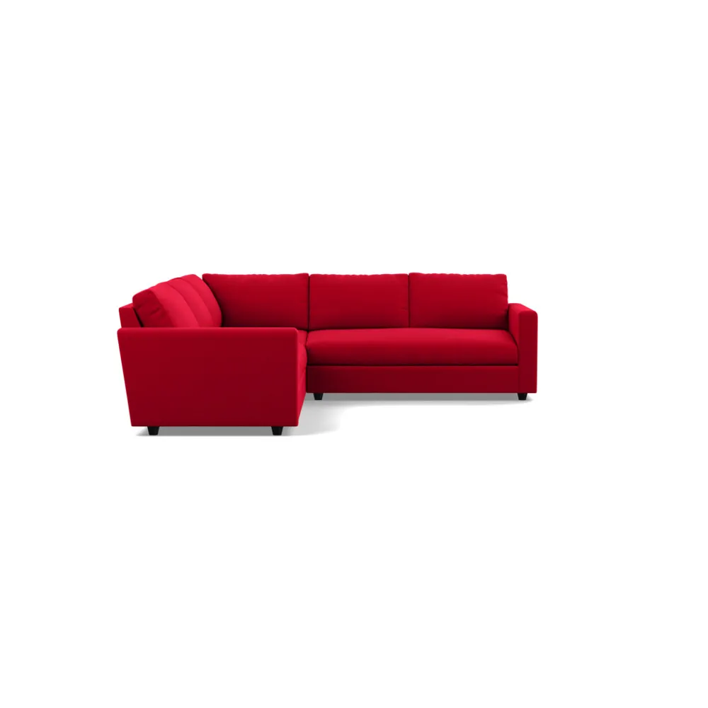 Heal's Nimbus II Large Corner Sofa Melton Wool Red Oxide